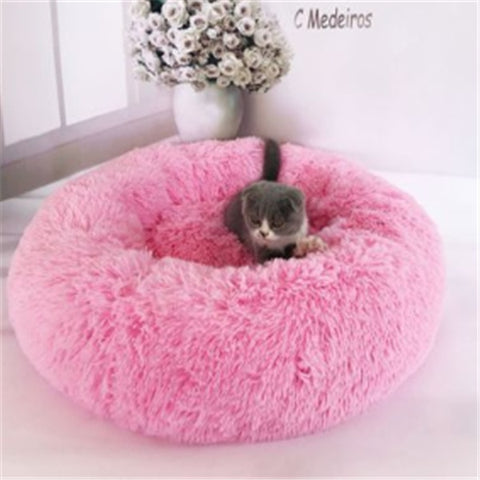 Round Long Hairy Autumn And Winter Nest Pad Cat Mattress