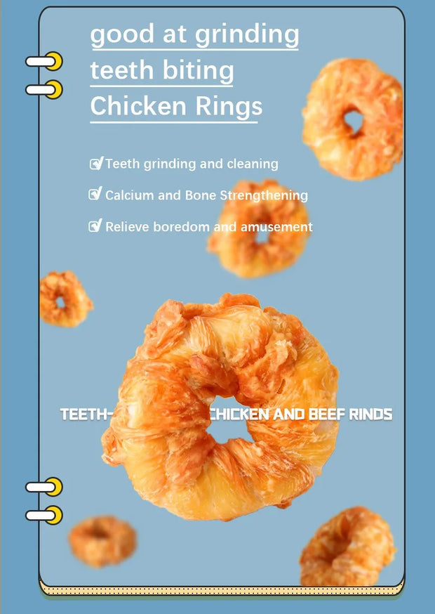 Chicken Jerky Dog Snacks - Teeth Cleaning, Training Rewards