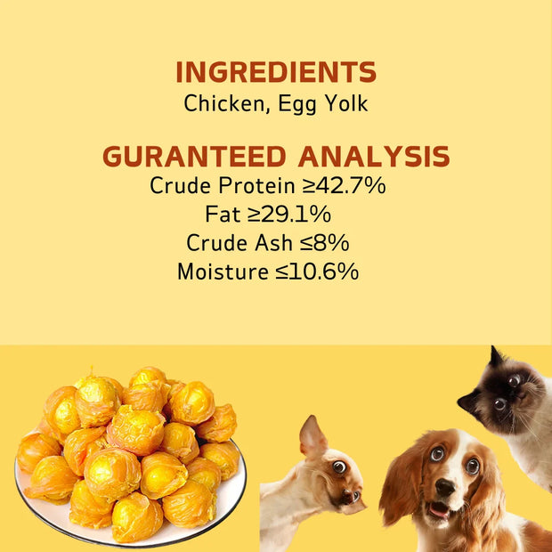 Chicken Wrapped Egg Yolk Healthy Dog treats