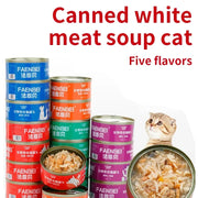 Canned White Meat Cat Snack, 170g - Wet Food for Young Cats