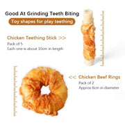 Chicken Jerky Dog Snacks - Teeth Cleaning, Training Rewards